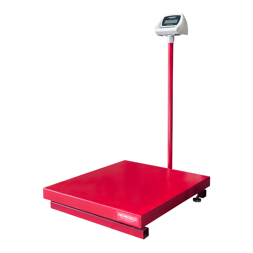 Báscula electrónica Industrial piso TecnoCor 1,000kg/200g mod. P-1000G