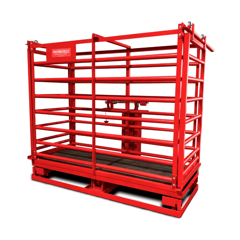 Báscula mecánica agropecuario piso TecnoCor 1,500kg/500g mod. 1500-G