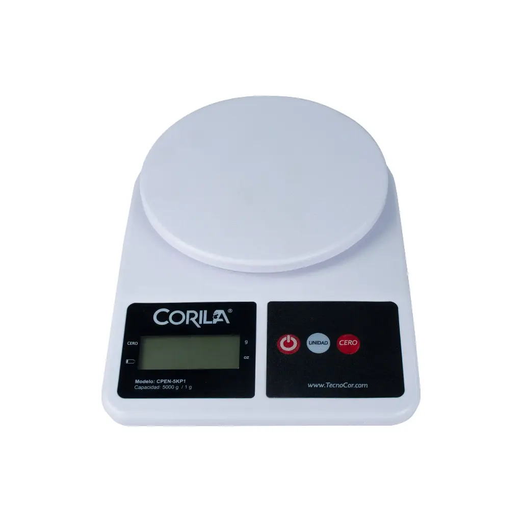 Báscula electrónica doméstico mostrador Corila 5kg/1g mod. CPEN-5KP1
