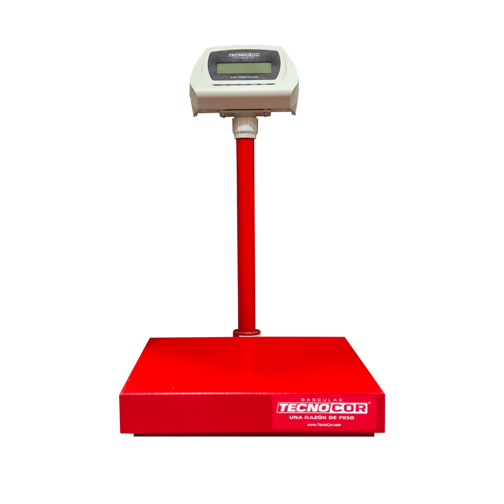 Báscula electrónica comercial piso TecnoCor 100kg/20g mod. P-100P
