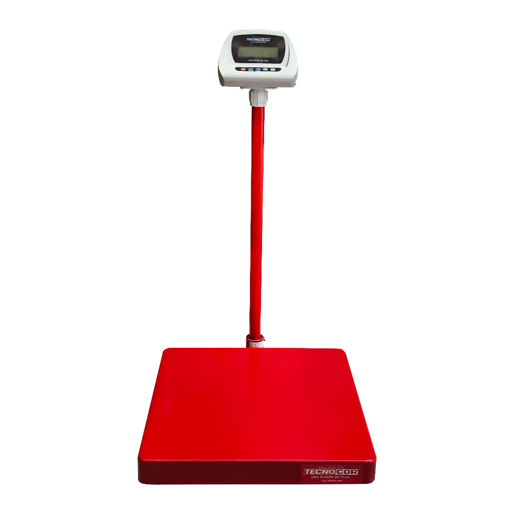 Báscula electrónica comercial piso TecnoCor 500kg/100g mod. P-500