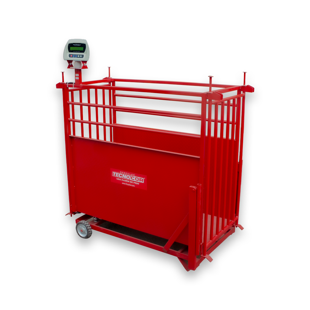 Báscula electrónica agropecuario piso TecnoCor 150kg/500g mod. PP-150