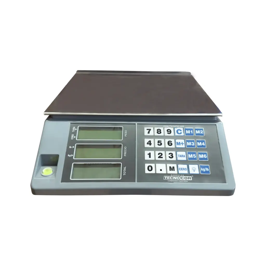 Báscula electrónica comercial mostrador TecnoCor 40kg/5g mod. PPN-40