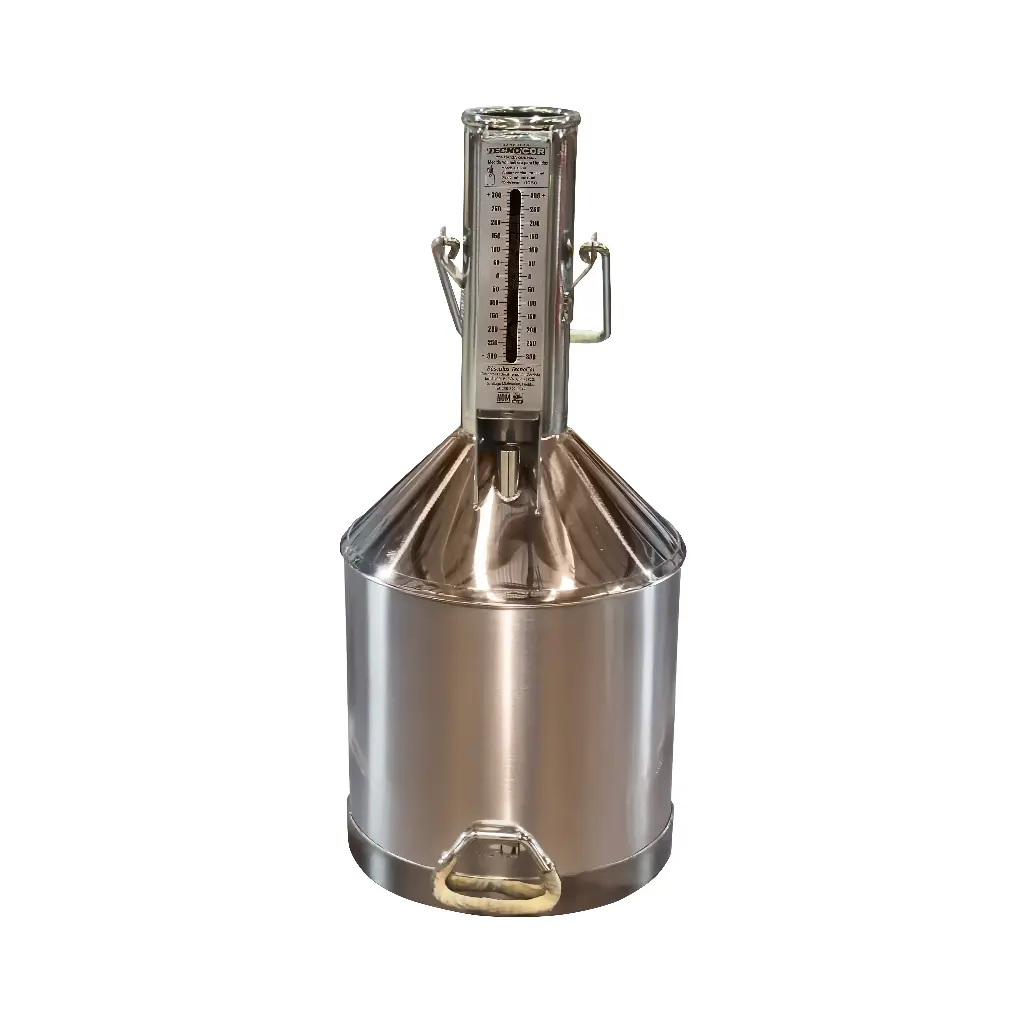Medida volumétrica en acero inoxidable sin termopozo TecnoCor 20 l